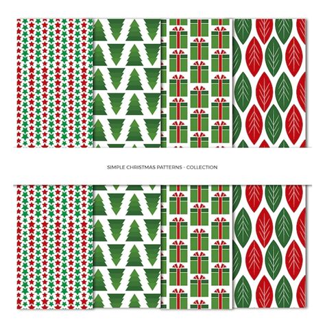 Premium Vector Simple Christmas Pattern