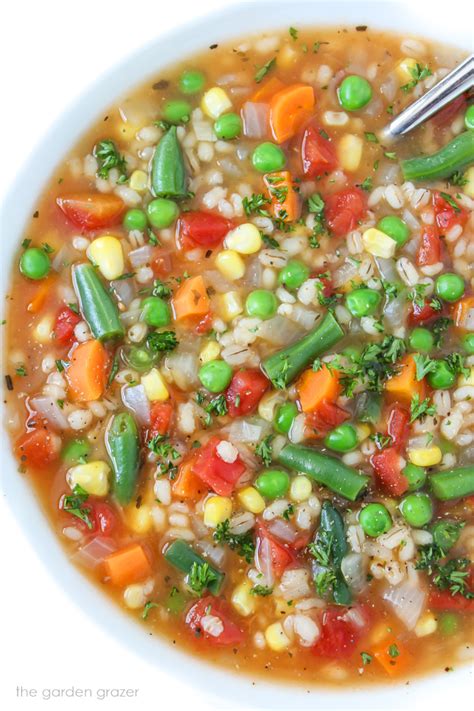 Persian cream of barley soup is a delicious warm bowl of comfort. Vegetable Barley Soup (Easy + Vegan) | The Garden Grazer