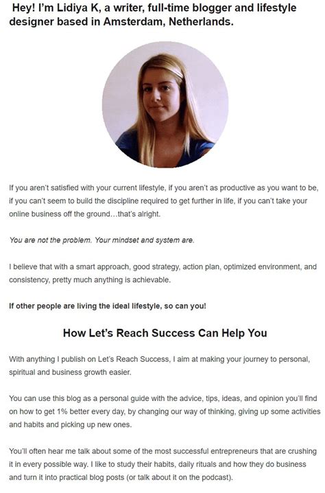 How To Write The Perfect About Me Page For Your Blog With Examples