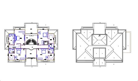 Modern Bungalows Design Plan Cad Design Free Cad Blocksdrawings