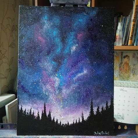 Art Dream Stars Artists On Tumblr Acrylic Painting Night