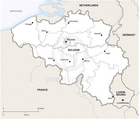 Belgium Political Map Illustrator Vector Eps Maps Eps Illustrator Map