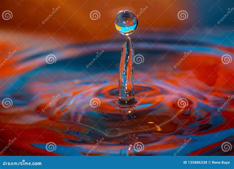 Water Drop And Ripples Stock Photo Image Of Ripples 135886338