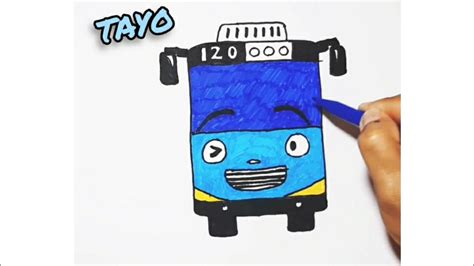 Tehnik karya seni rupa unik untuk paud menggambar mewarnai dan. Menggambar TAYO untuk anak TK - YouTube