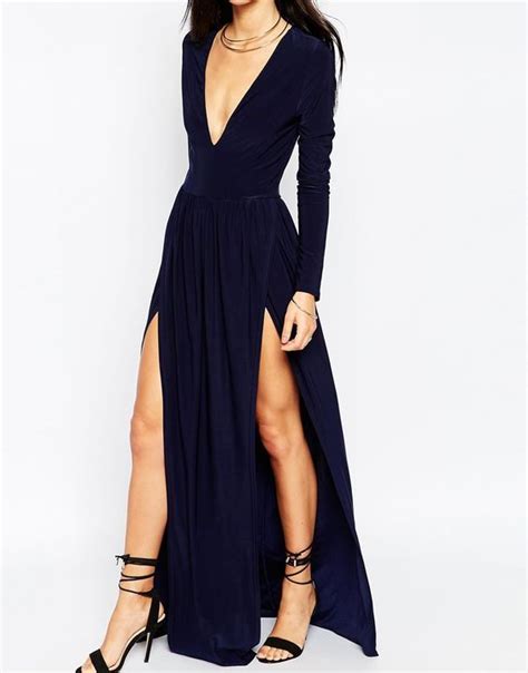 Maxi Dress With Double Thigh Splits Available From Asos