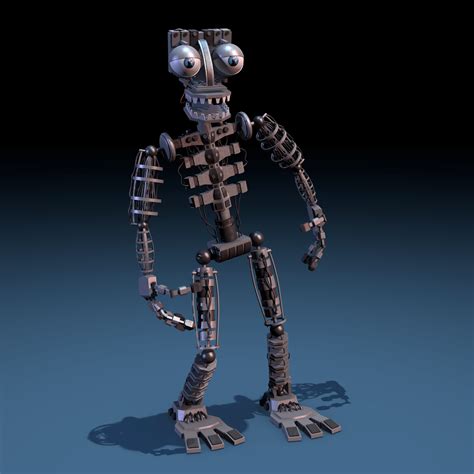 A Render Of Fnaf2 Endoskeleton Model Nathanzika Fivenightsatfreddys