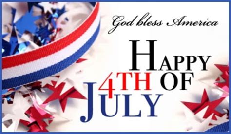 God Bless America Happy Fourth Of July Ecard Free Holidays Cards Online