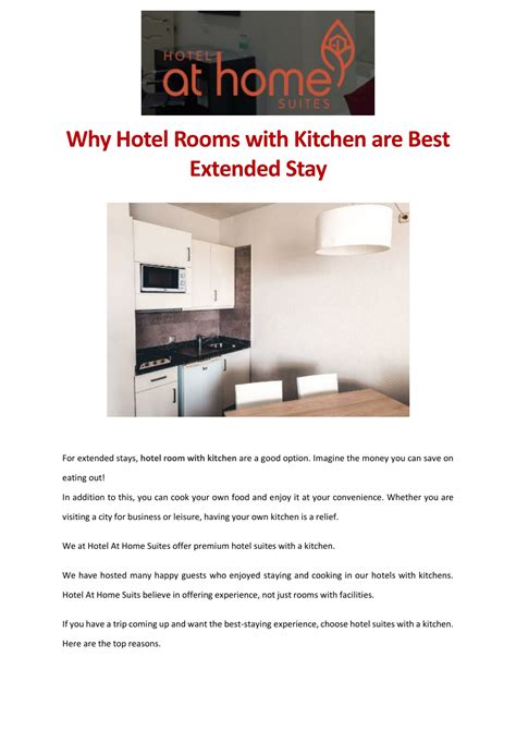 Ppt Why Hotel Rooms With Kitchen Are Best Extended Stay Powerpoint