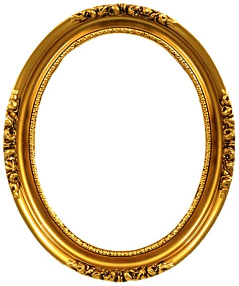 realistic gold frame high quality png