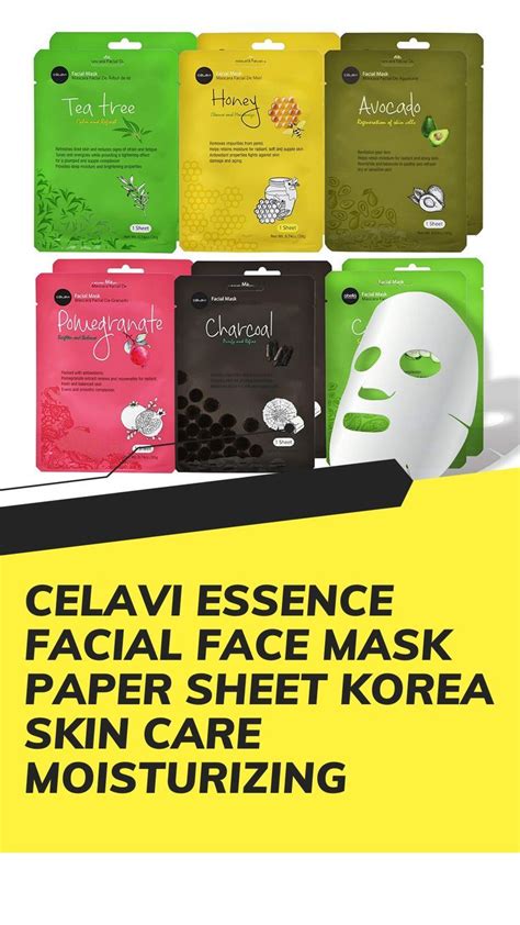 Celavi Essence Facial Face Mask Paper Sheet Korea Skin Care