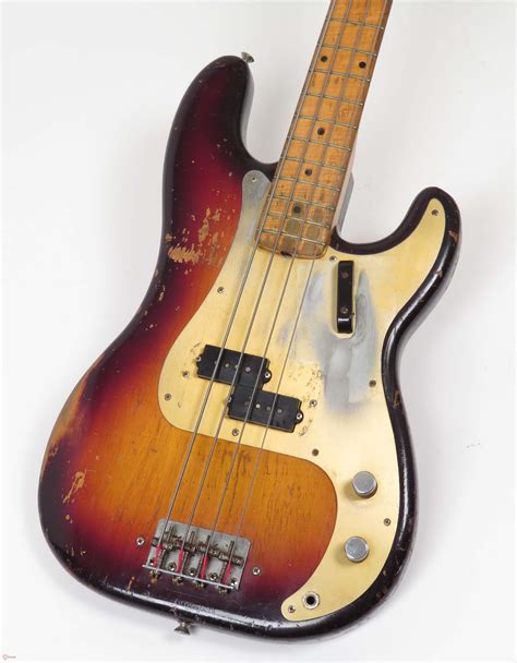 1958 fender precision bass sunburst guitars bass rock n roll
