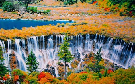 Jiuzhai Valley National Park China Hd Wallpaper Background Image