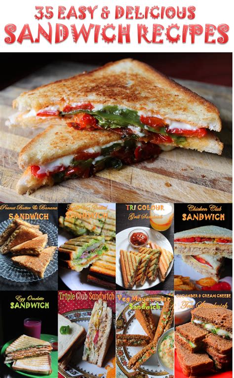 35 Easy Sandwich Recipes - Veg & Non Veg Sandwich Recipes - Best Sandwich Recipes - Yummy Tummy