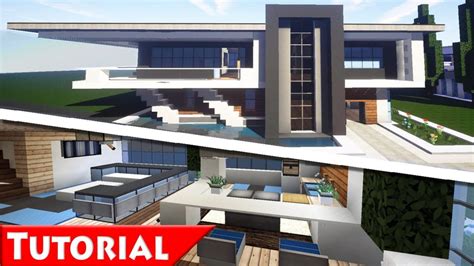 In this video you will see a few ideas for furnitures and designs.tables, rooms, bathrooms, livingroom, couch, bathroom , kitchen , bedrooms. Minecraft Modern House Plans Luxury Minecraft Modern House Interior Design Tutorial How to Make ...