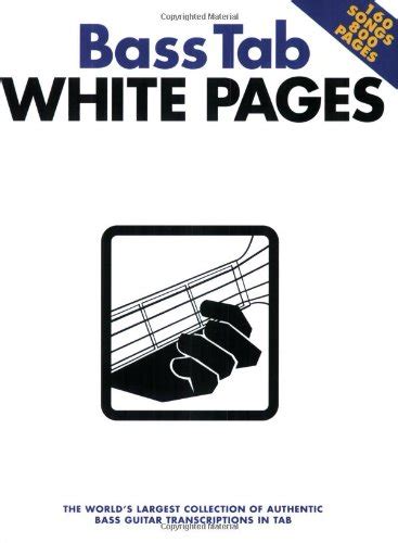 Bass Tab White Pages By Divers Auteurs Used 9780711998629 World