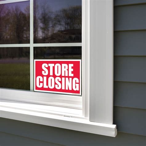 Store Closing Sign Or Sticker Victorystore