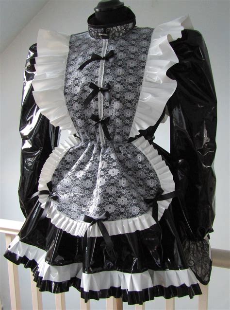 Pvc Lockable Sissy Maid Dress Etsy Uk