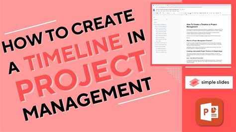 How To Create A Timeline In Project Management