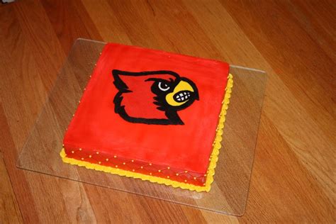 Louisville Cardinals Cake — Birthday Cakes Louisville Cardinals Sports Themed Cakes Cardinals