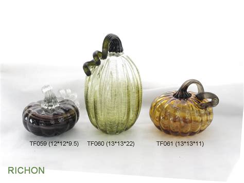mouth-blown glass pumpkin