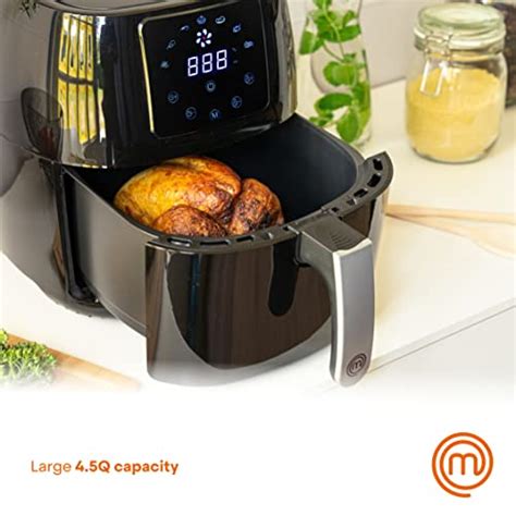 MasterChef AirFryer Qt Compact Air Fryer With Digital Display Simple Cooking Presets