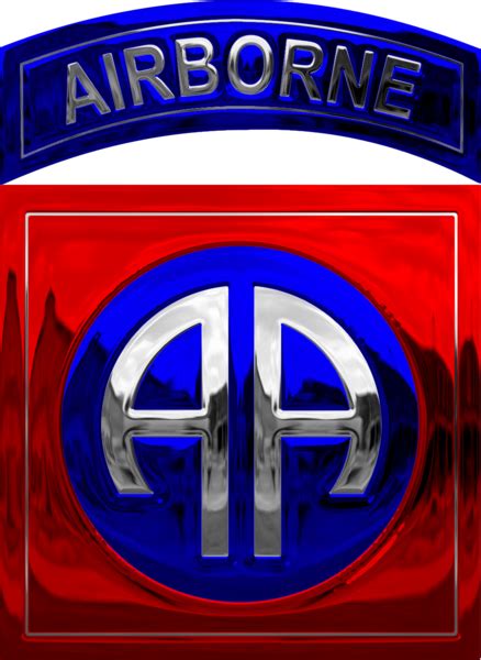 Chrome 82nd Airborne Division Logo Psd Official Psds