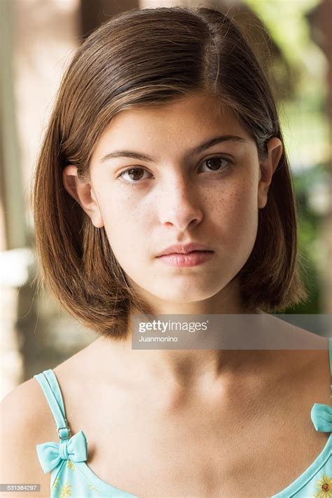 Serious Teenage Girl High Res Stock Photo Getty Images