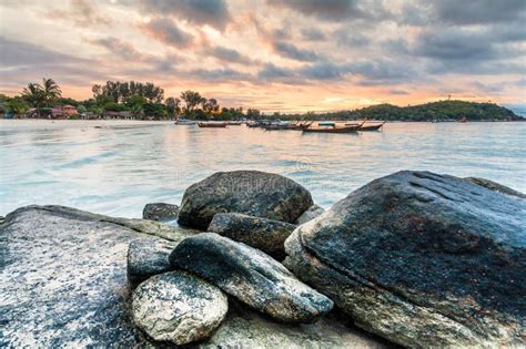 Sunrise In Koh Lipe Island Thailand Stock Image Image Of Summer Scenery