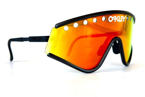 vintage 1988 oakley factory pilot eyeshade sunglasses full set including vented fire iridium and