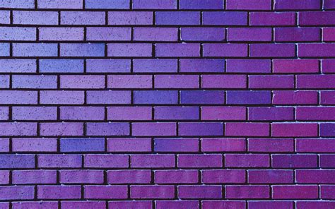 Brick Wall Wallpaper 4k Purple Violet Bricks Bright