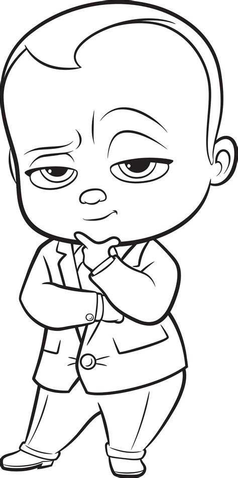 Pdf free printable rhinoceros coloring pages for kids for toddlers. Cool Boss Baby Coloring Page - Free Printable Coloring ...
