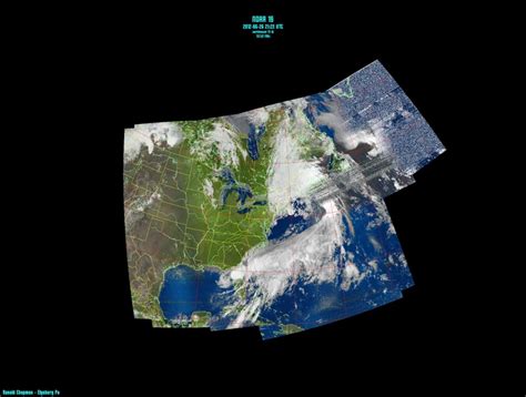6 26 2012 This Is A Composite Noaa Weather Satellite Image I Received