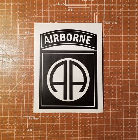 Army 82nd Airborne Window Vinyl Decal 82nd Airborne Cup Etsy