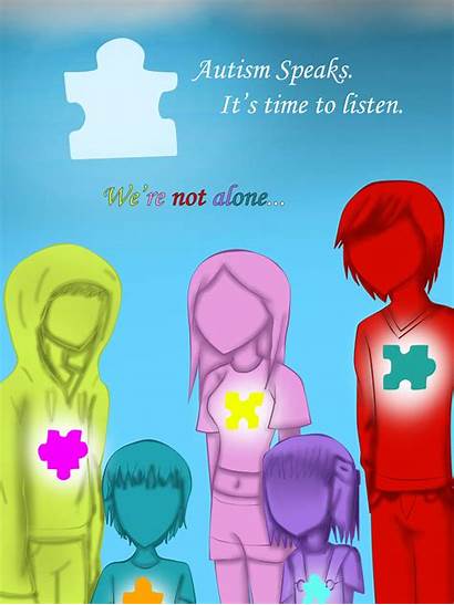 Autism Awareness Puzzle Poster Piece Deviantart Backgrounds