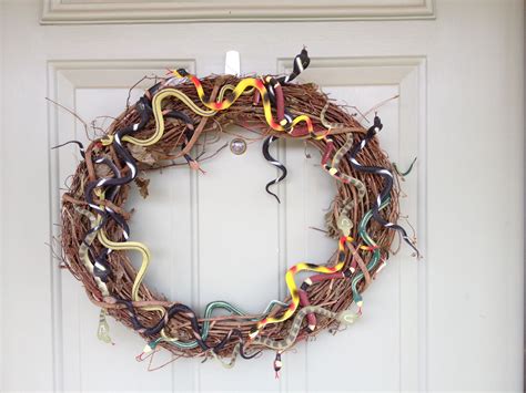 Halloween Snake Wreath Wreaths Grapevine Wreath Decor