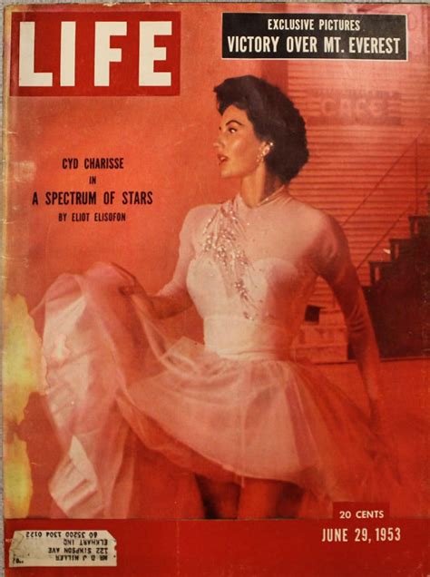 LIFE June At Wolfgang S Life Magazine Covers Life Cover Cyd Charisse