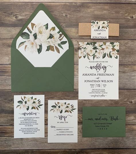 Greenery wedding invitation floral greenery greenery white | Etsy in 2021 | Floral wedding ...