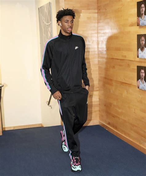 Comfy Fit Ja Morant Spotted In Various Nike Sweatsuits Donovan Moore