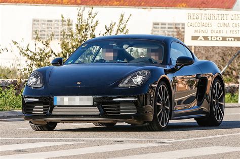 Porsche Cayman Spied Naked While Testing Turbo Four Engines Looks More Like The