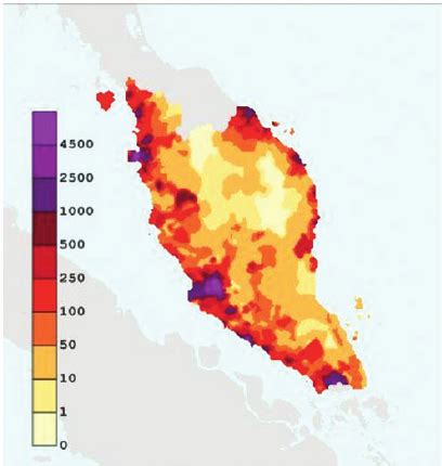 According to pew forum study as of oct 2009, muslim. Population density map of Malaysia | Download Scientific ...
