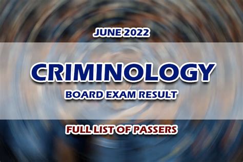 Cle Results June Criminology Board Exam Result Full List