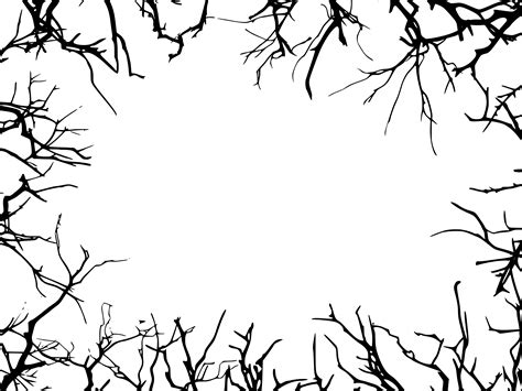 6 Rectangle Tree Branch Frame Png Transparent