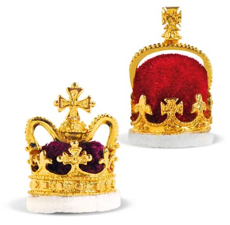 The British Coronation Crowns Set Kings And Queens Royal