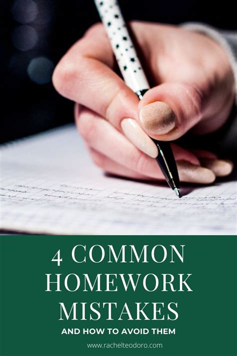 Common Homework Mistakes And How To Avoid Them