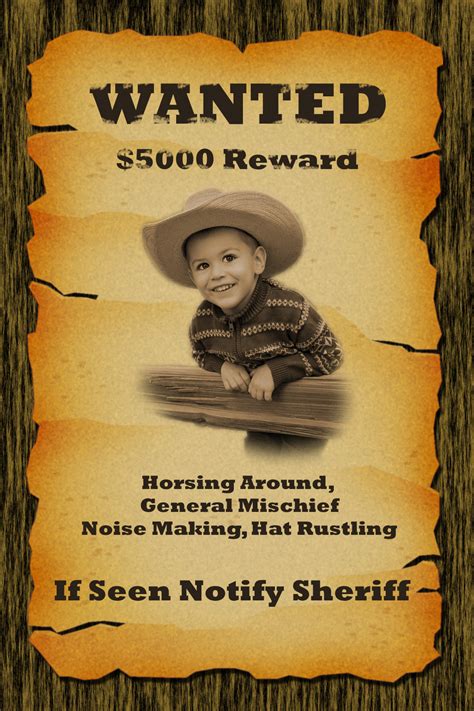 Project Pse Old West Wanted Poster