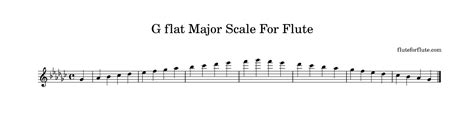 How To Play G Flat Gb Major Scale On Flute Notes Fingering Chart