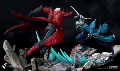 Devil May Cry Sons Of Sparda Diorama Statues By Kinetiquettes The