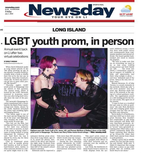 Watch Newsday Lgbt Youth Prom In Hauppauge Back To Breaking Barriers In Person Lgbt Network