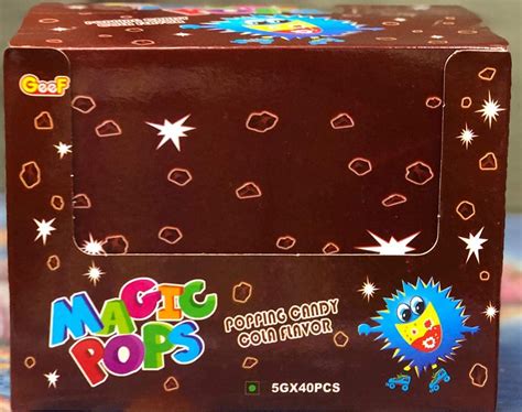 Buy Magic Pops Popping Candy Cola Flavor 40 Pouches 200 G Box