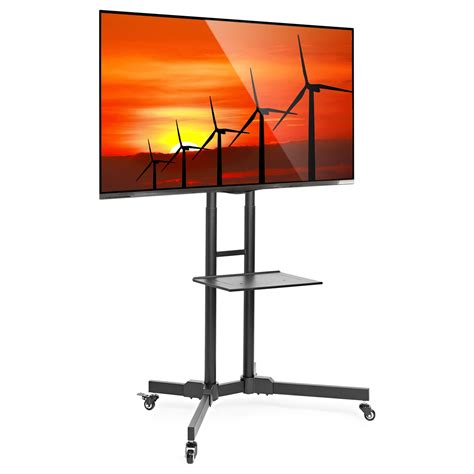 mount factory rolling tv stand mobile tv cart for 32 65 inch plasma screen led lcd oled